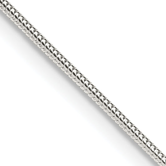 30 Inch Sterling Silver 1.2mm Round Snake Chain Necklace