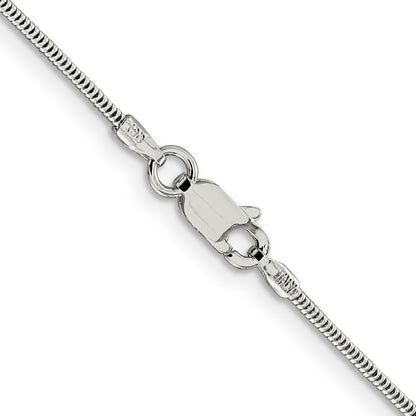 24 Inch Sterling Silver 1.5mm Round Snake Chain Necklace