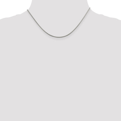 16 Inch Sterling Silver 1.5mm Round Snake Chain Necklace