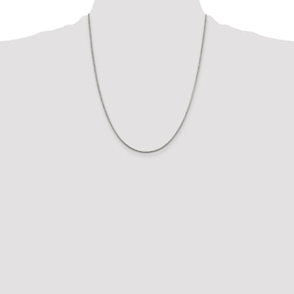 22 Inch Sterling Silver 1.5mm Round Snake Chain Necklace