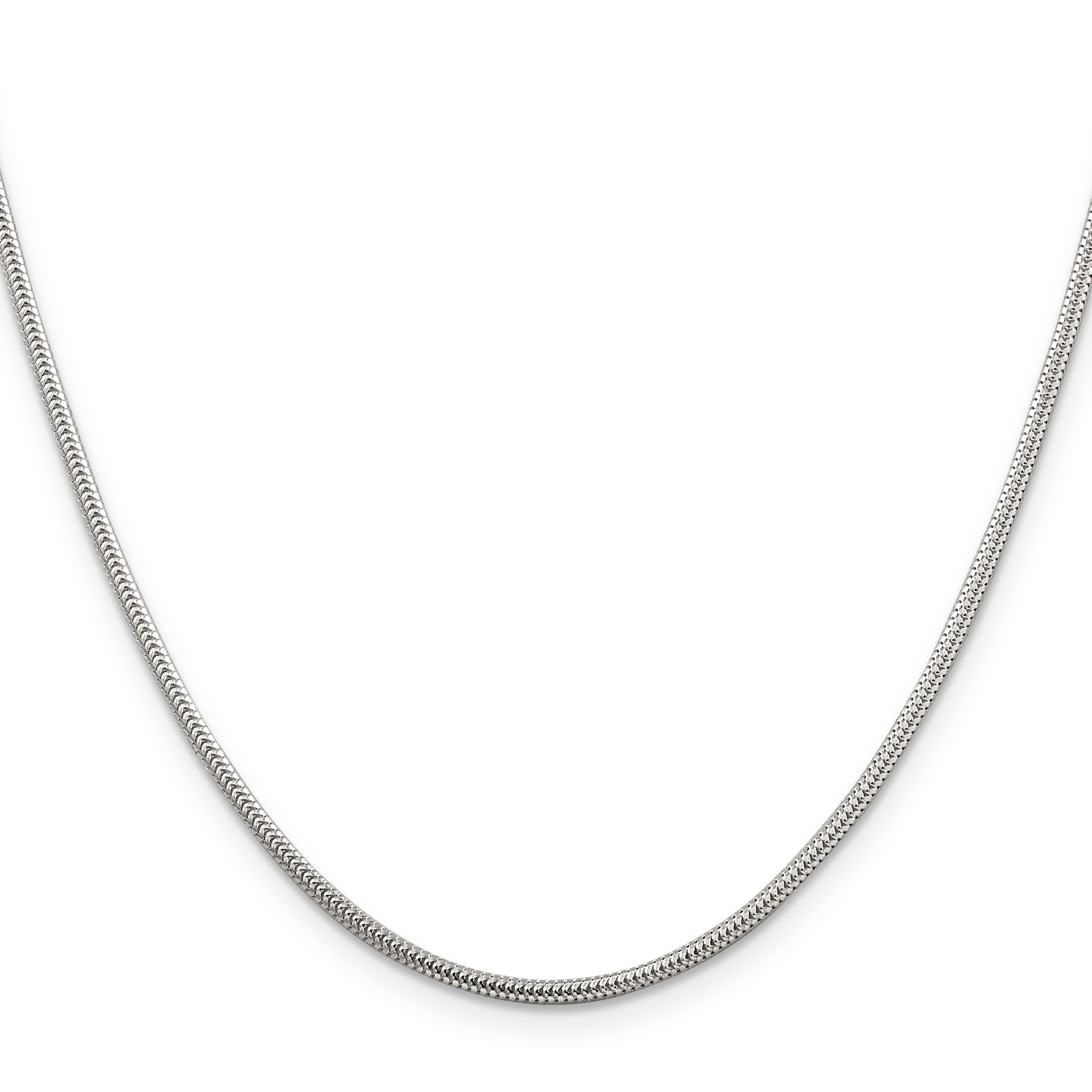 16 Inch Sterling Silver 1.6mm Round Snake Chain Necklace