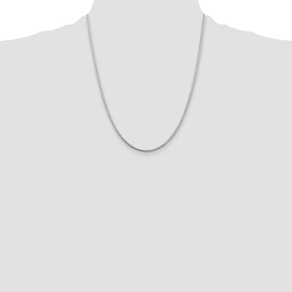 22 Inch Sterling Silver 1.6mm Round Snake Chain Necklace