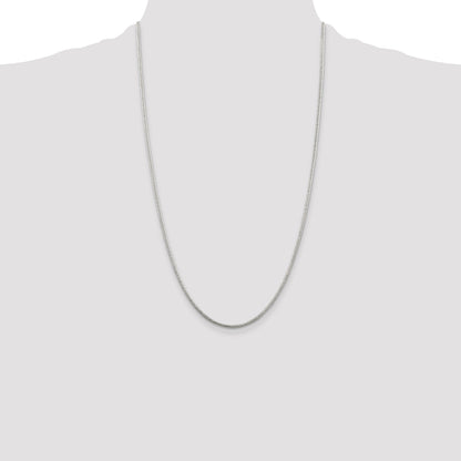 26 Inch Sterling Silver 1.6mm Round Snake Chain Necklace