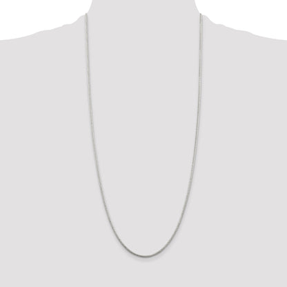 30 Inch Sterling Silver 1.6mm Round Snake Chain Necklace