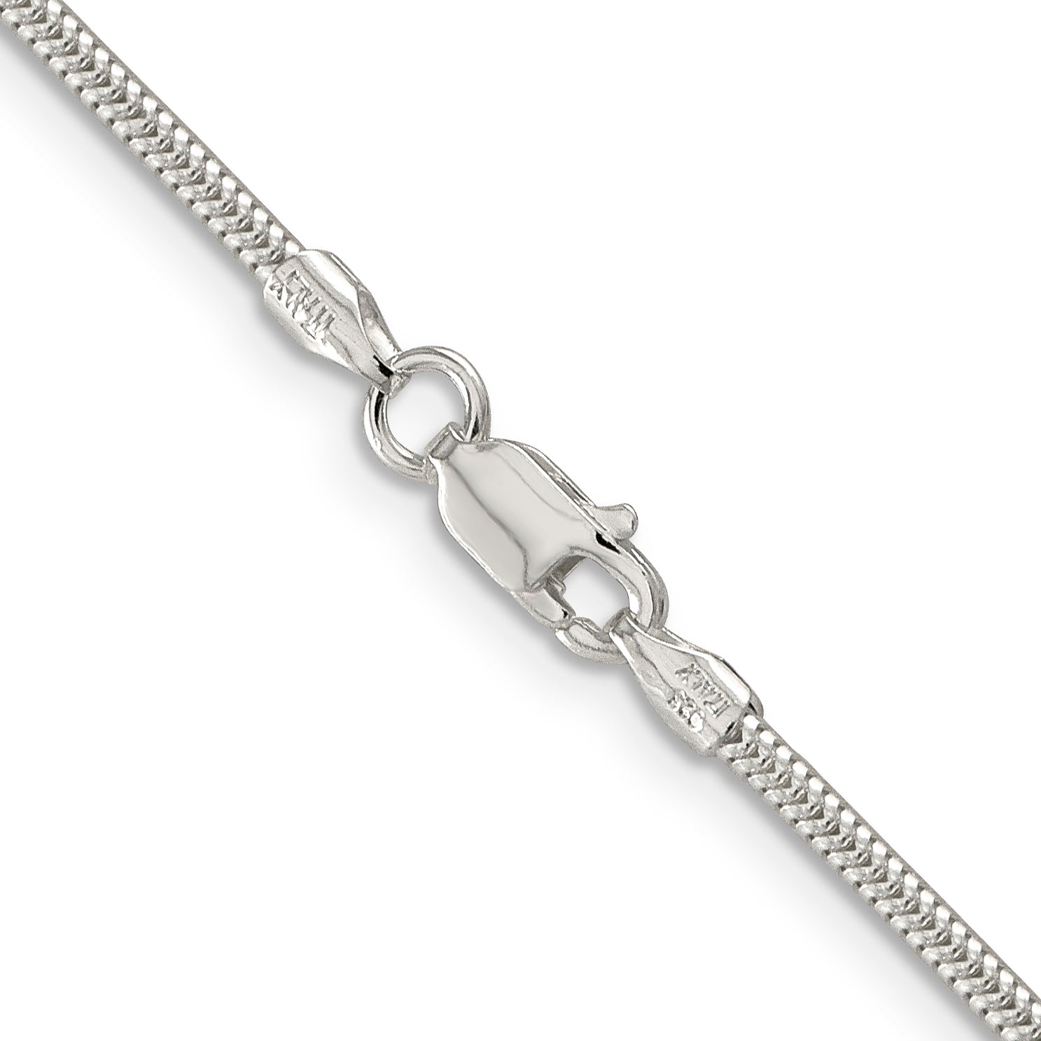 16 Inch Sterling Silver 2mm Round Snake Chain Necklace