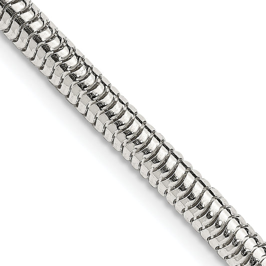 26 Inch Sterling Silver 4mm Round Snake Chain Necklace