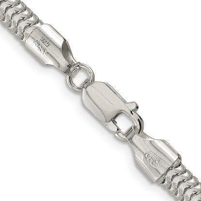18 Inch Sterling Silver 5mm Round Snake Chain Necklace
