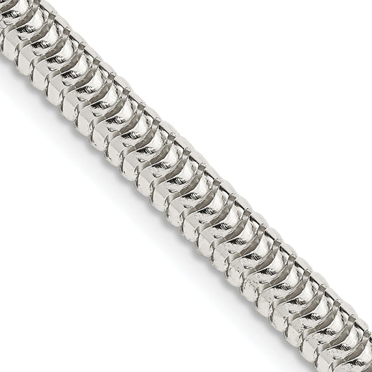 24 Inch Sterling Silver 5mm Round Snake Chain Necklace