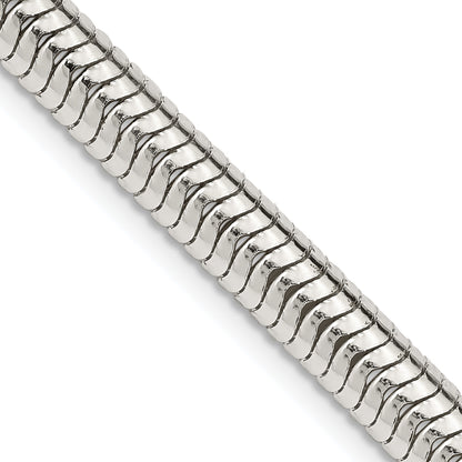 26 Inch Sterling Silver 6mm Round Snake Chain Necklace