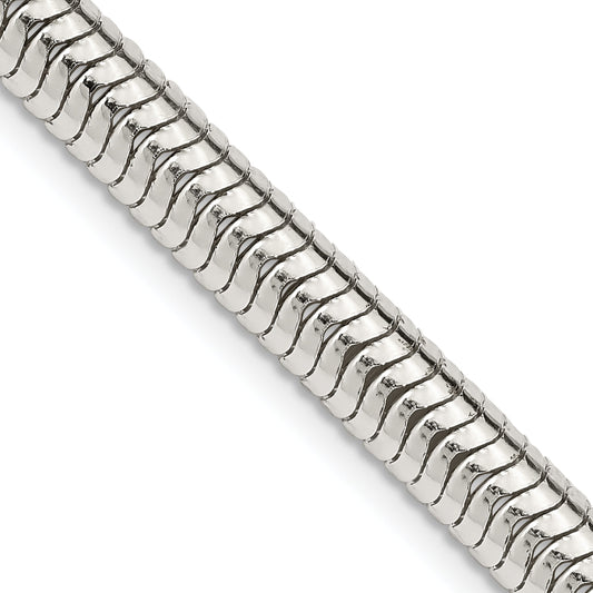 26 Inch Sterling Silver 6mm Round Snake Chain Necklace
