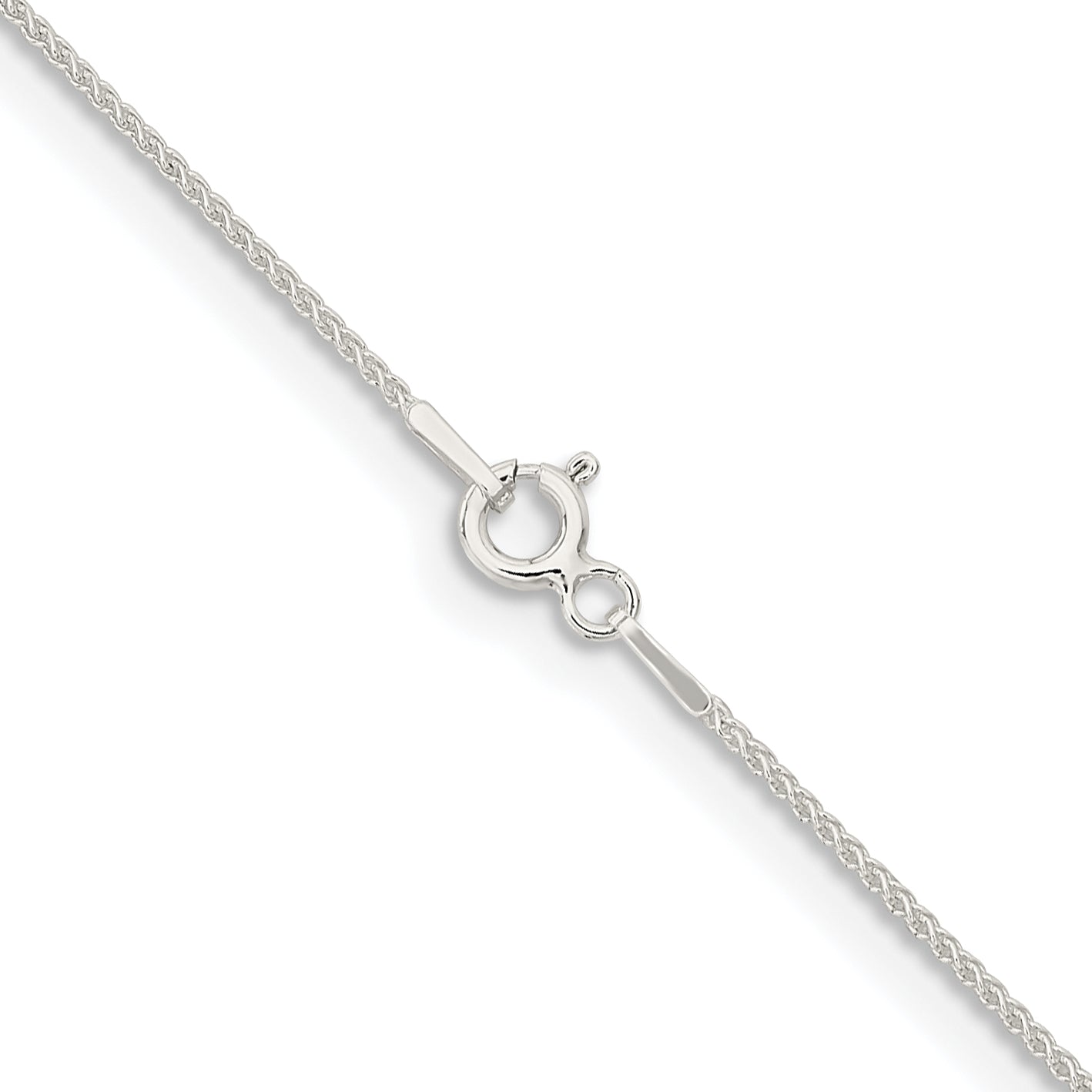 26 Inch Sterling Silver 1mm Round Spiga Chain Necklace