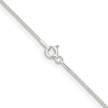 26 Inch Sterling Silver 1mm Round Spiga Chain Necklace