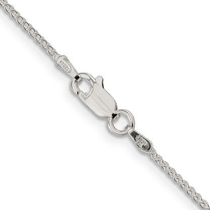 28 Inch Sterling Silver 1.25mm Round Spiga Chain Necklace