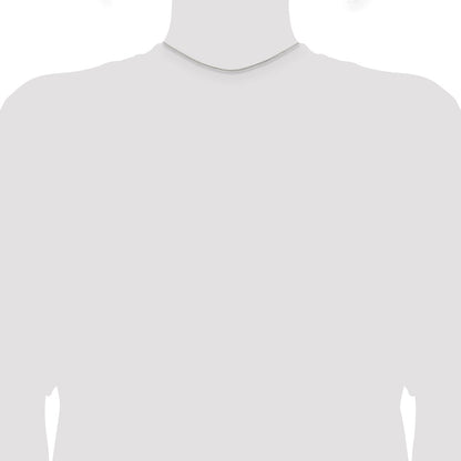 14 Inch Sterling Silver 1.25mm Round Spiga Chain Necklace