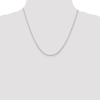 20 Inch Sterling Silver 1.25mm Round Spiga Chain Necklace