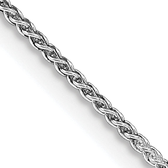 26 Inch Sterling Silver Rhodium-Plated 1.25mm Round Spiga Chain Necklace