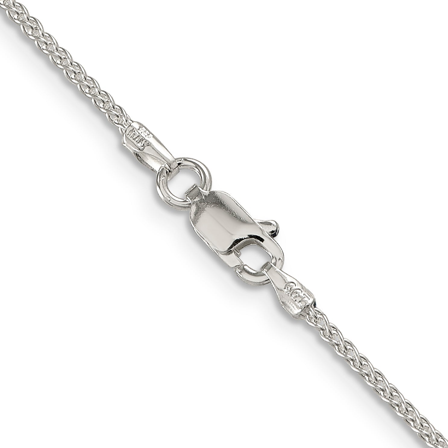 26 Inch Sterling Silver 1.5mm Round Spiga Chain Necklace