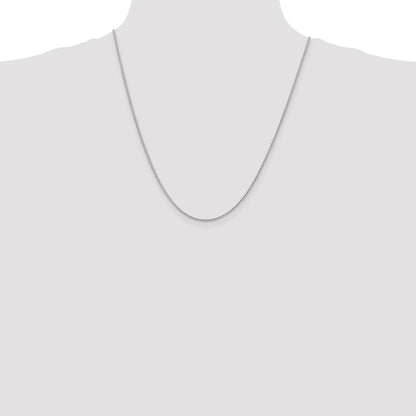 22 Inch Sterling Silver 1.5mm Round Spiga Chain W/4In Ext.