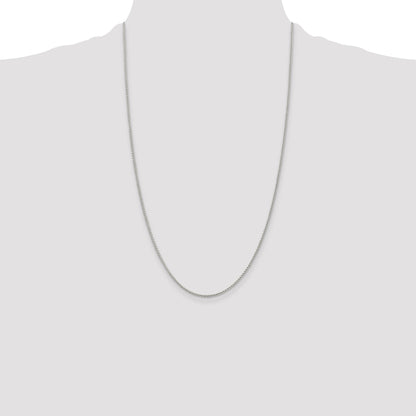 26 Inch Sterling Silver 1.5mm Round Spiga Chain Necklace