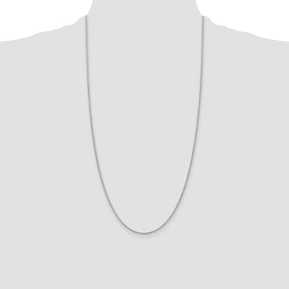 28 Inch Sterling Silver 1.5mm Round Spiga Chain Necklace
