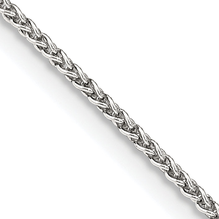22 Inch Sterling Silver 1.5mm Round Spiga Chain Necklace