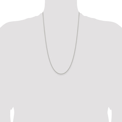 26 Inch Sterling Silver 1.6mm Round Spiga Chain Necklace