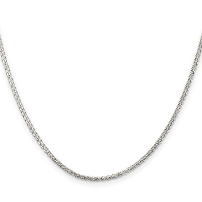 26 Inch Sterling Silver 1.75mm Round Spiga Chain Necklace