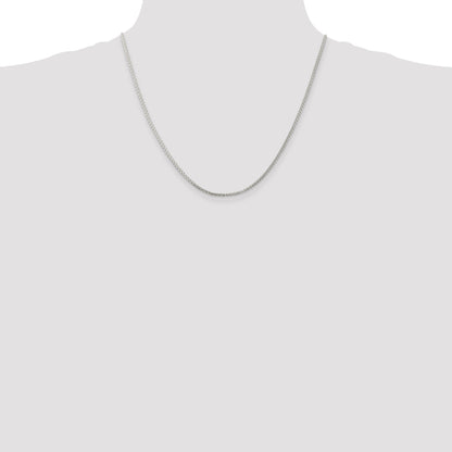 20 Inch Sterling Silver 1.75mm Round Spiga Chain Necklace