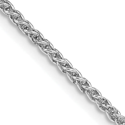 28 Inch Sterling Silver Rhodium-Plated 1.75mm Round Spiga Chain Necklace