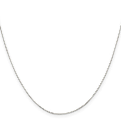 20 Inch Sterling Silver .7mm Square Snake Chain Necklace