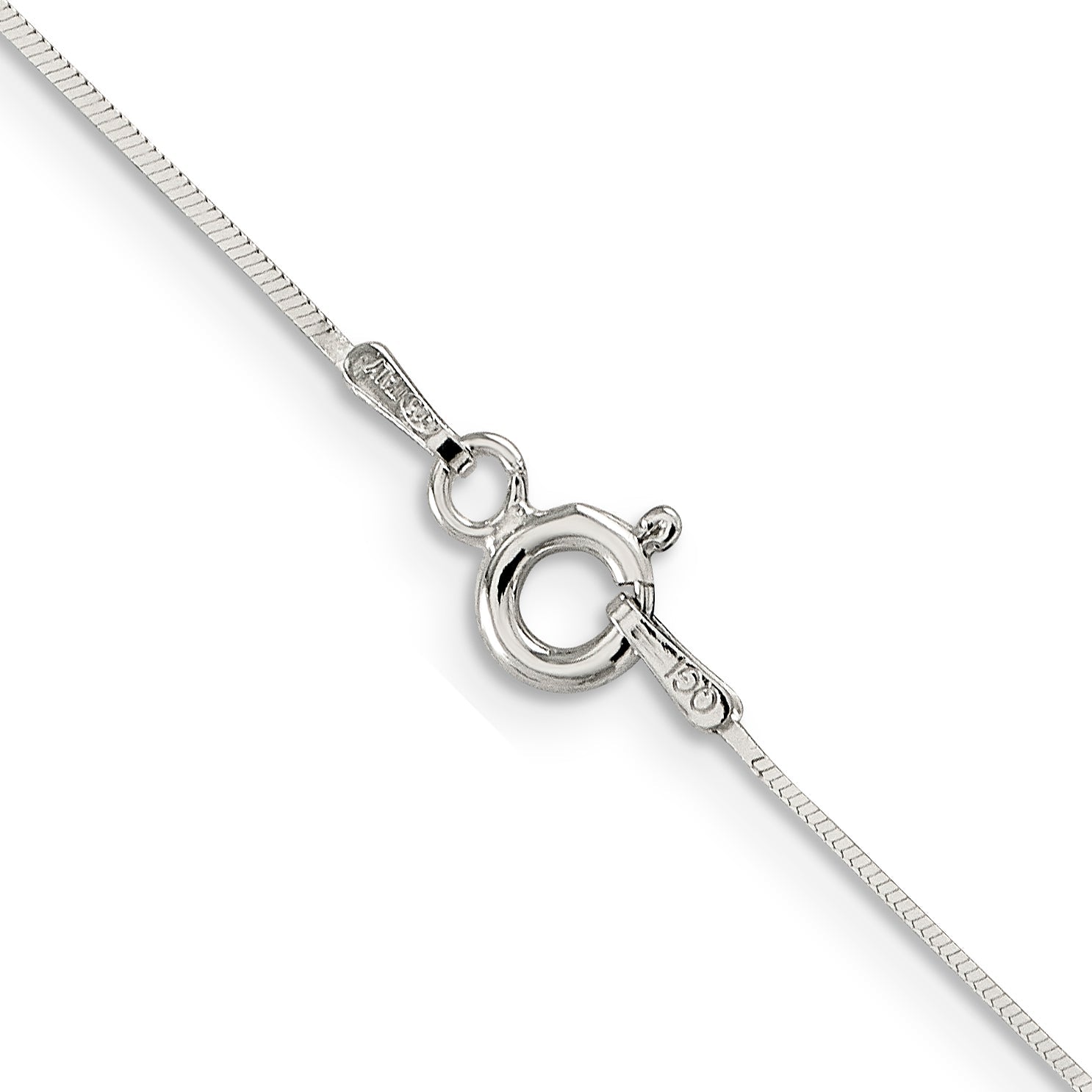 20 Inch Sterling Silver .7mm Square Snake Chain Necklace