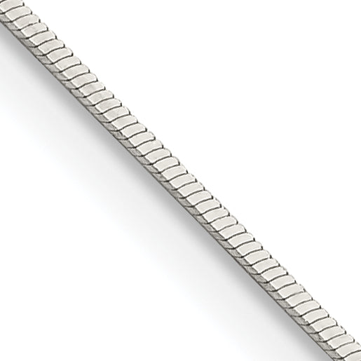 20 Inch Sterling Silver .7mm Square Snake Chain Necklace