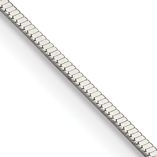 20 Inch Sterling Silver .8mm Square Snake Chain Necklace