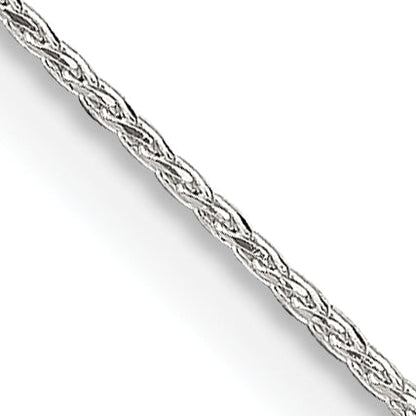22 Inch Sterling Silver .85mm Diamond-Cut Round Spiga Chain W/4In Ext.