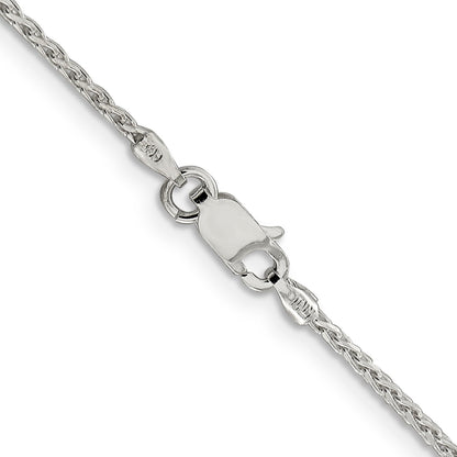 30 Inch Sterling Silver 1.45mm Diamond-Cut Round Spiga Chain Necklace