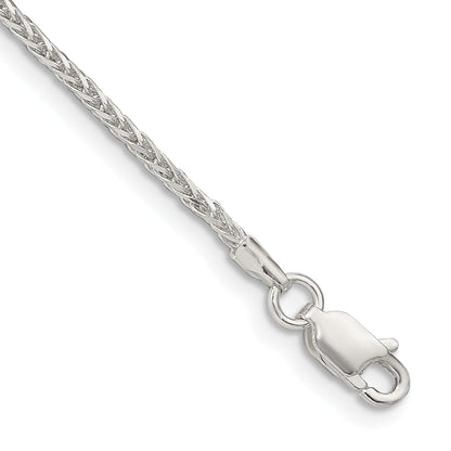 8 Inch Sterling Silver 1.45mm Diamond-Cut Round Spiga Chain Bracelet