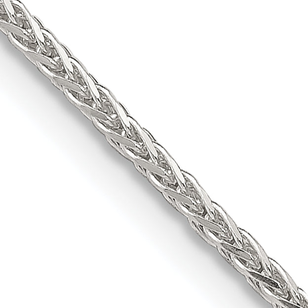 18 Inch Sterling Silver 1.45mm Diamond-Cut Round Spiga Chain Necklace