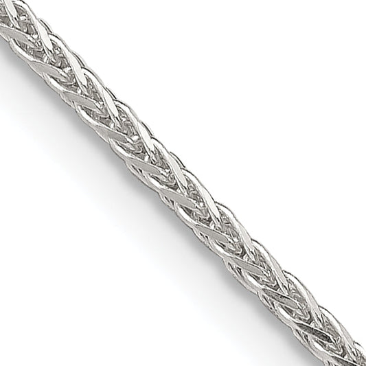 18 Inch Sterling Silver 1.45mm Diamond-Cut Round Spiga Chain W/2In Ext.