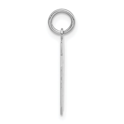 Sterling Silver Small Polished Number 07 W/Top Charm