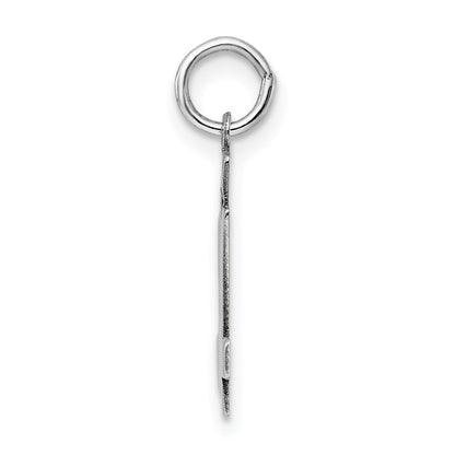 Sterling Silver Silver/Rhodium-Plated Polished Number 54 Charm