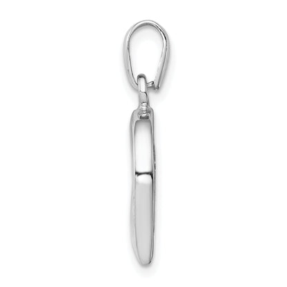 Sterling Silver Rhodium-Plated Cz Heart Earring And Pendant Set