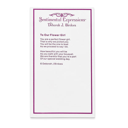 6.25 Inch Sentimental Expressions Sterling Silver Rhodium-Plated Cz Antiqued Flower Girl 6In. Bracelet