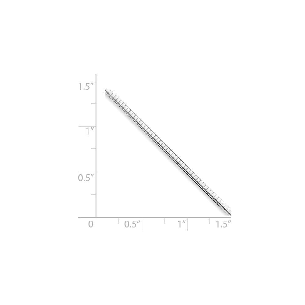 8 Inch Sterling Silver 4mm Cubetto Bracelet