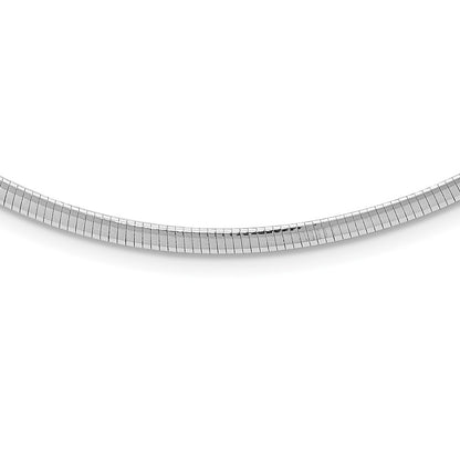 Sterling Silver Rhodium Plated 3mm Cubetto Necklace