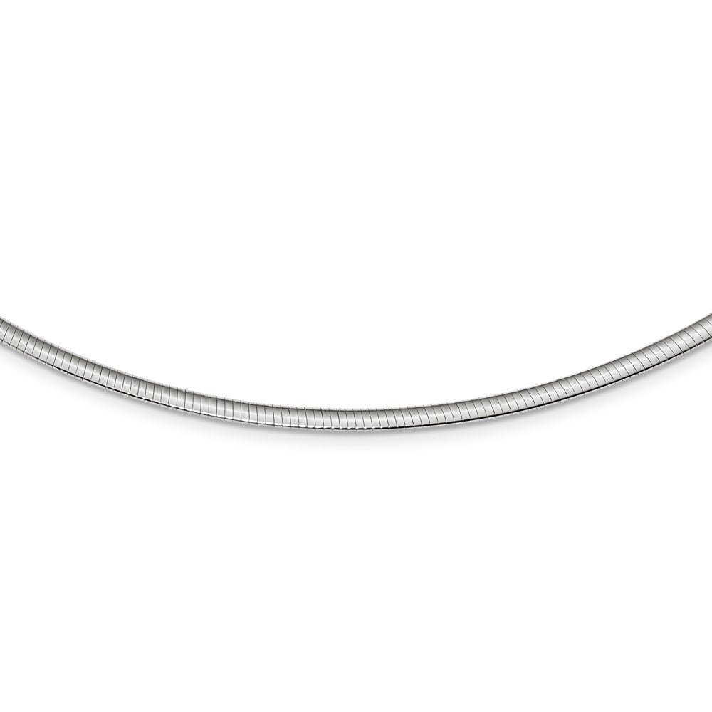 18 Inch Sterling Silver Flash Gold-Plated Reversible 3mm Cubetto Chain Necklace