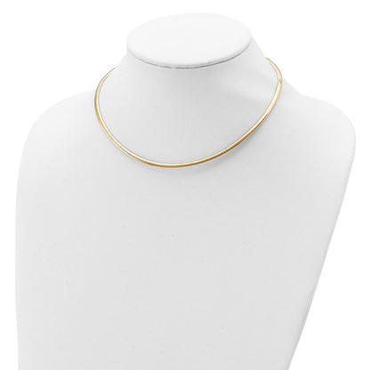 18 Inch Sterling Silver Flash Gold-Plated Reversible 3mm Cubetto Chain Necklace