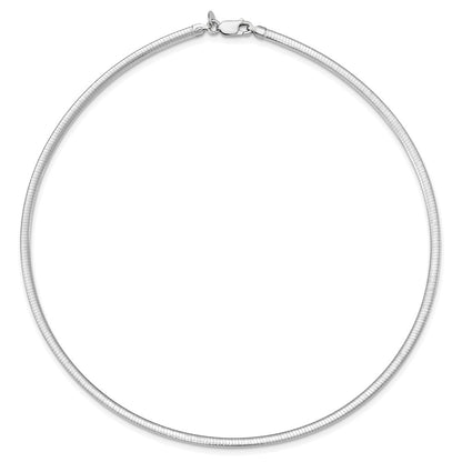 16 Inch Sterling Silver Flash Gold-Plated Reversible 3mm Cubetto Chain Necklace