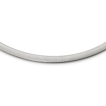 18 Inch Sterling Silver Flash Gold-Plate Reversible 5.75mm Cubetto Chain Necklace