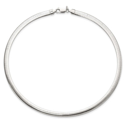 18 Inch Sterling Silver Flash Gold-Plate Reversible 5.75mm Cubetto Chain Necklace