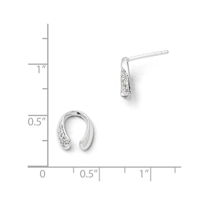 SS White Ice .06ct. Diamond Earrings